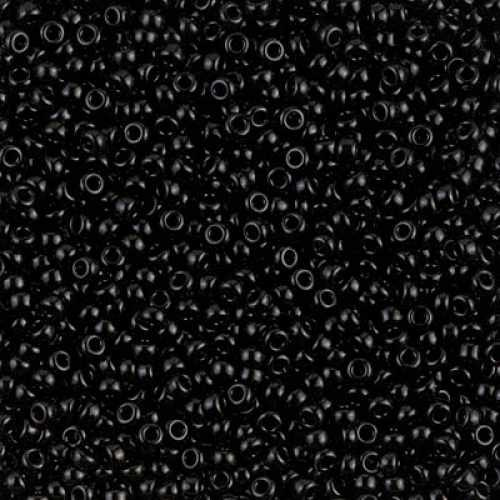SIZE-11 #401 BLACK Miyuki Round Seed Beads
