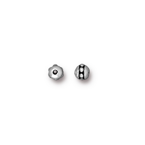 TierraCast HEISHI Seed Bead Size 8 Antiqued Silver Plated