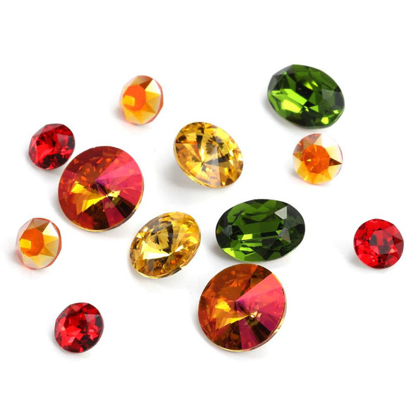 Krakovski Crystal ACCENT MIX AUTUMN LEAVES (Pack of 12)