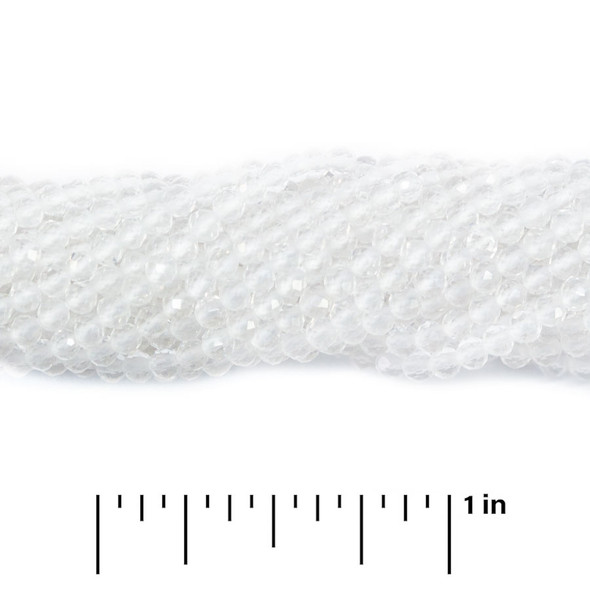 CRYSTAL 2.5mm High Grade Faceted Gemstone Beads Strand