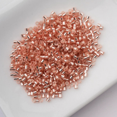 BURNISHED COPPER LINED Cylin Seed Beads 11/0