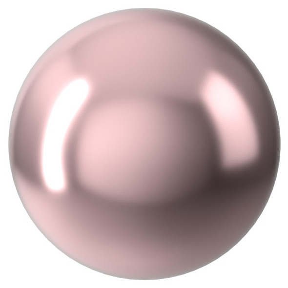 ELITE Eureka Crystal Pearls 8mm Round VINTAGE ROSE 5810