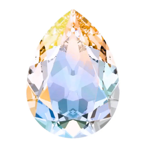 ELITE Eureka Crystal Pear Fancy Stone 18mm CRYSTAL AB 4320