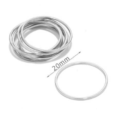 Frame Link CIRCLE Connector 20mm STAINLESS STEEL