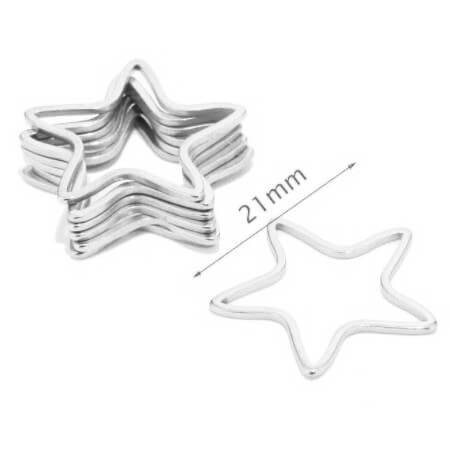 Frame Link STAR CONNECTOR 21mm Stainless Steel