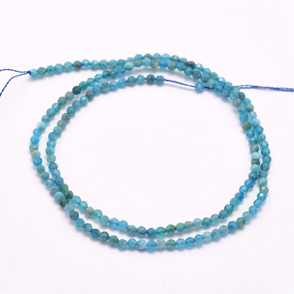 3mm High Grade Faceted Gemstone Beads APATITE
