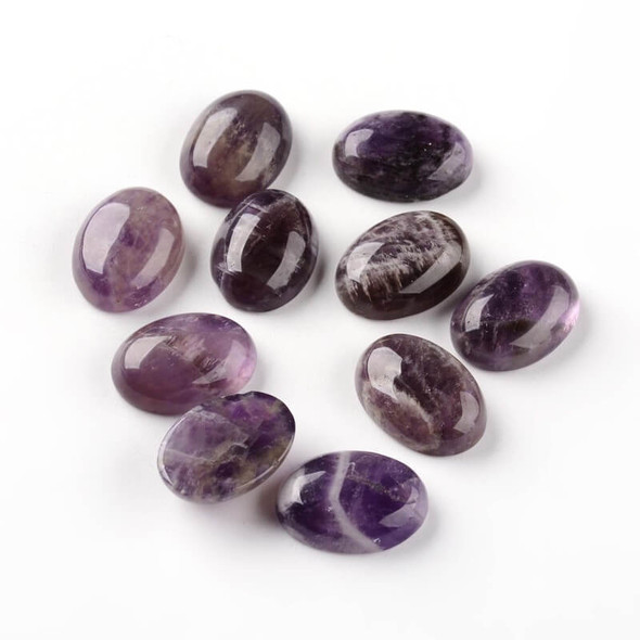 Gemstone Oval Cabochon 18x13x6mm Natural  AMETHYST