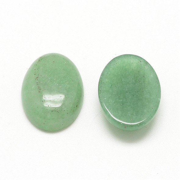 GREEN AVENTURIN Gemstone Oval Cabochon 18x13mm Natural