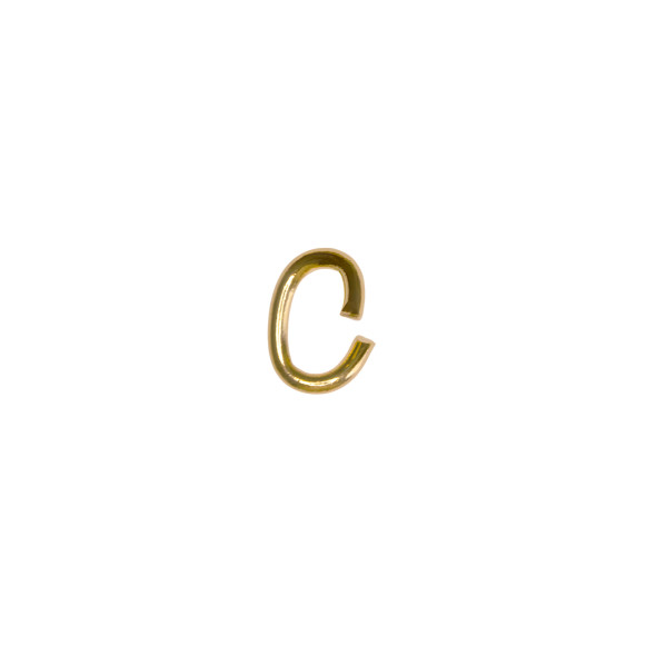 Jump Rings Oval 6x4mm 19 gauge 24K Gold Plated