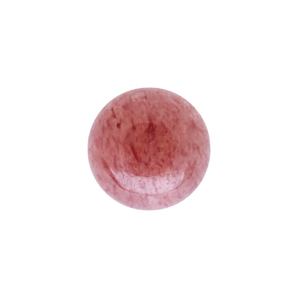 STRAWBERRY QUARTZ High Grade 10mm Round Polished Gemstone Bead