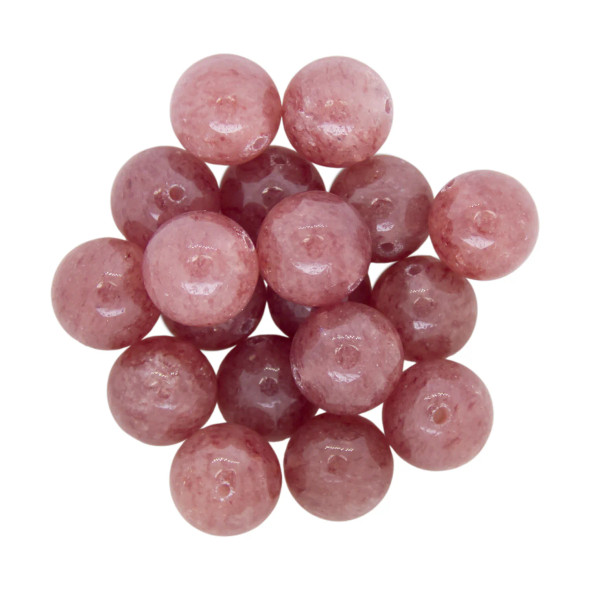STRAWBERRY QUARTZ High Grade 10mm Round Polished Gemstone Bead