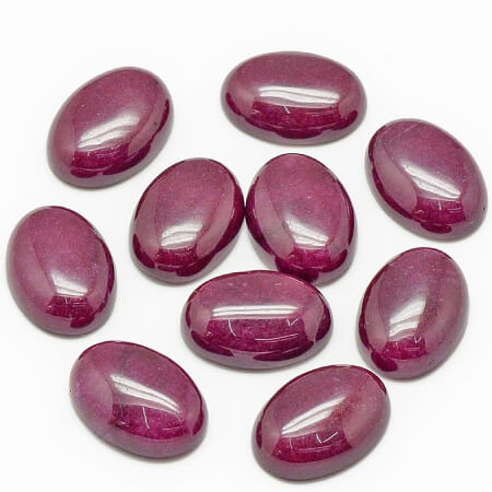 Gemstone Oval Cabochon 18x13mm VIOLET RED