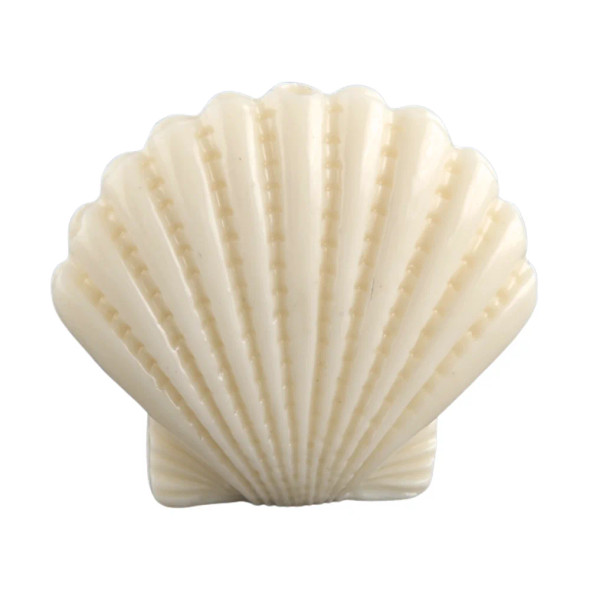Scallops Imitation Coral Beads 15mm Beige
