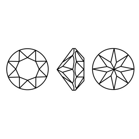 Krakovski Crystal Chaton 8mm 1088