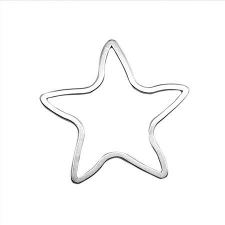 Wavy star frame for earrings and jewelry making