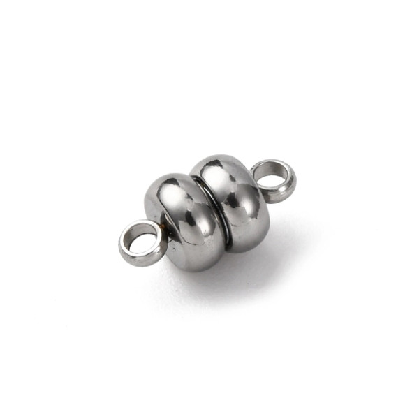MAGNETIC DISC CLASP 11x6mm Stainless Steel
