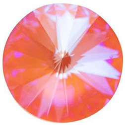 ELITE Eureka Crystal Rivoli Stone 12mm ORANGE GLOW DELITE LacquerPRO 1122