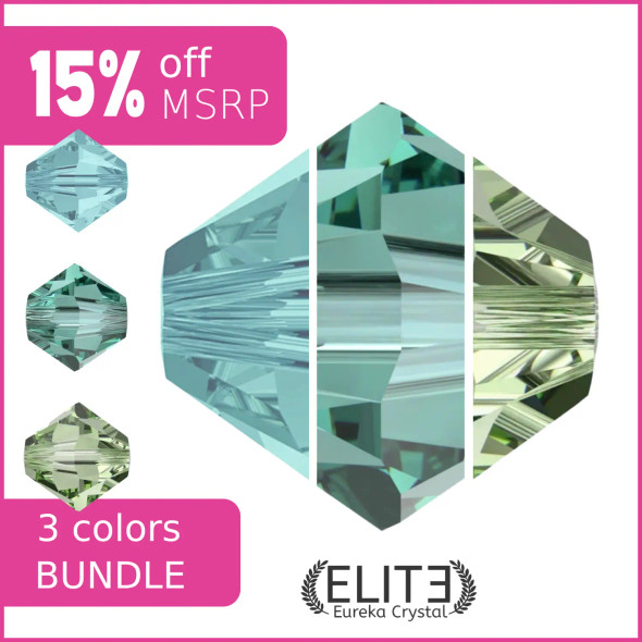 Paradise Bay ELITE Eureka Crystal 4mm Bicones Bundle