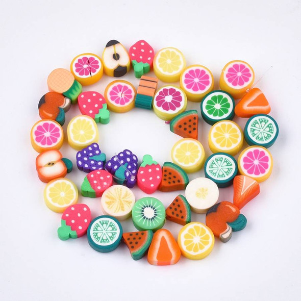 Handmade Polymer Clay Beads FRUIT SHAPE MIX