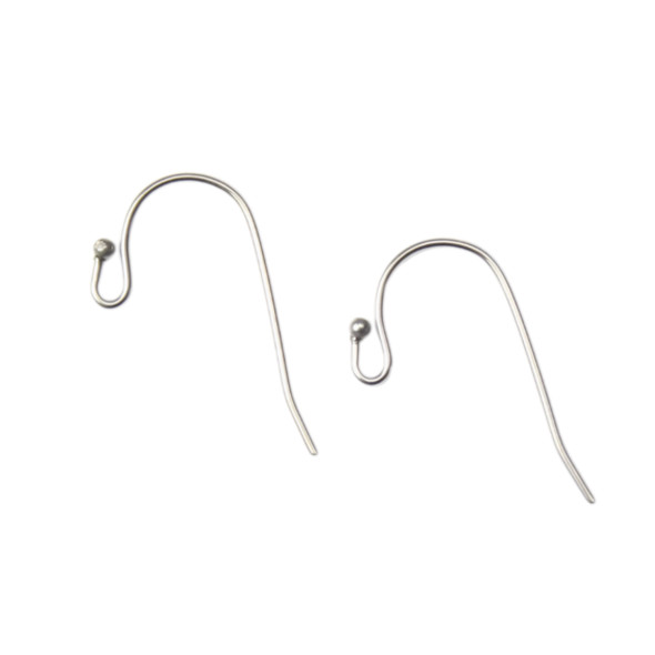 20x10mm Stainless Steel Ear Wire w/1mm BALL Wholesale