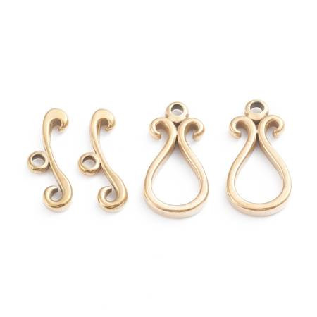 Gold Plated-TOGGLE CLASP-Teardrop 18.5mm