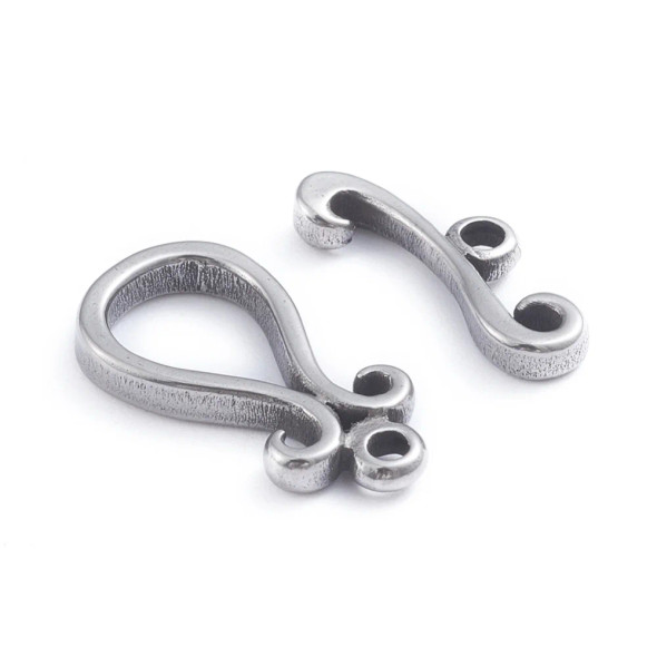 Stainless Steel-TOGGLE CLASP-Teardrop 18.5mm